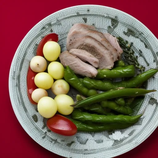 

Une photo d'une assiette de veau assaisonné avec des herbes et des épices variées, y compris du thym, du romarin, du basilic, de la