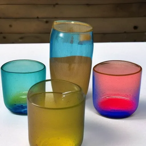 

Une photo d'une variété d'épices colorées, mélangées et disposées dans des bocaux en verre, avec un fond de cuisine rustique en bois